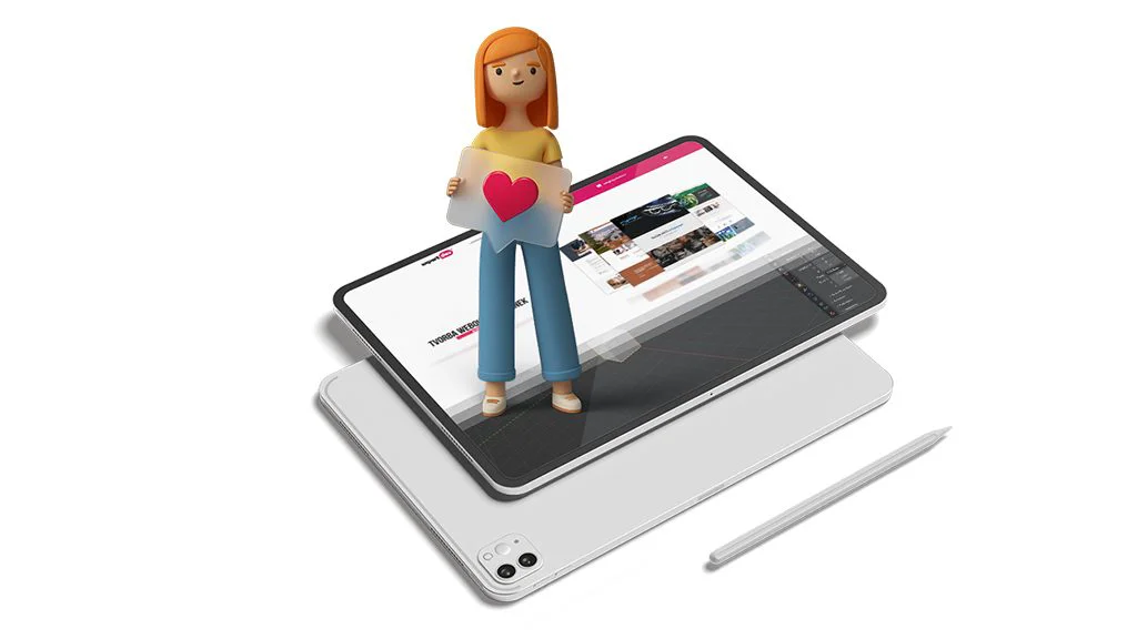 3D charaktery úvodní banner