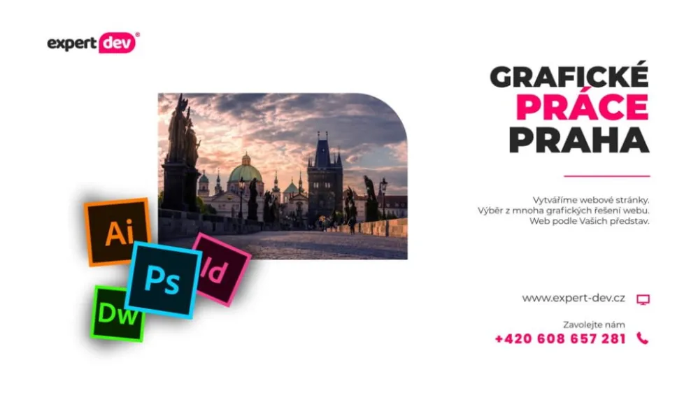 Grafické práce Praha Karlův most