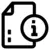 Ikona - černá informace