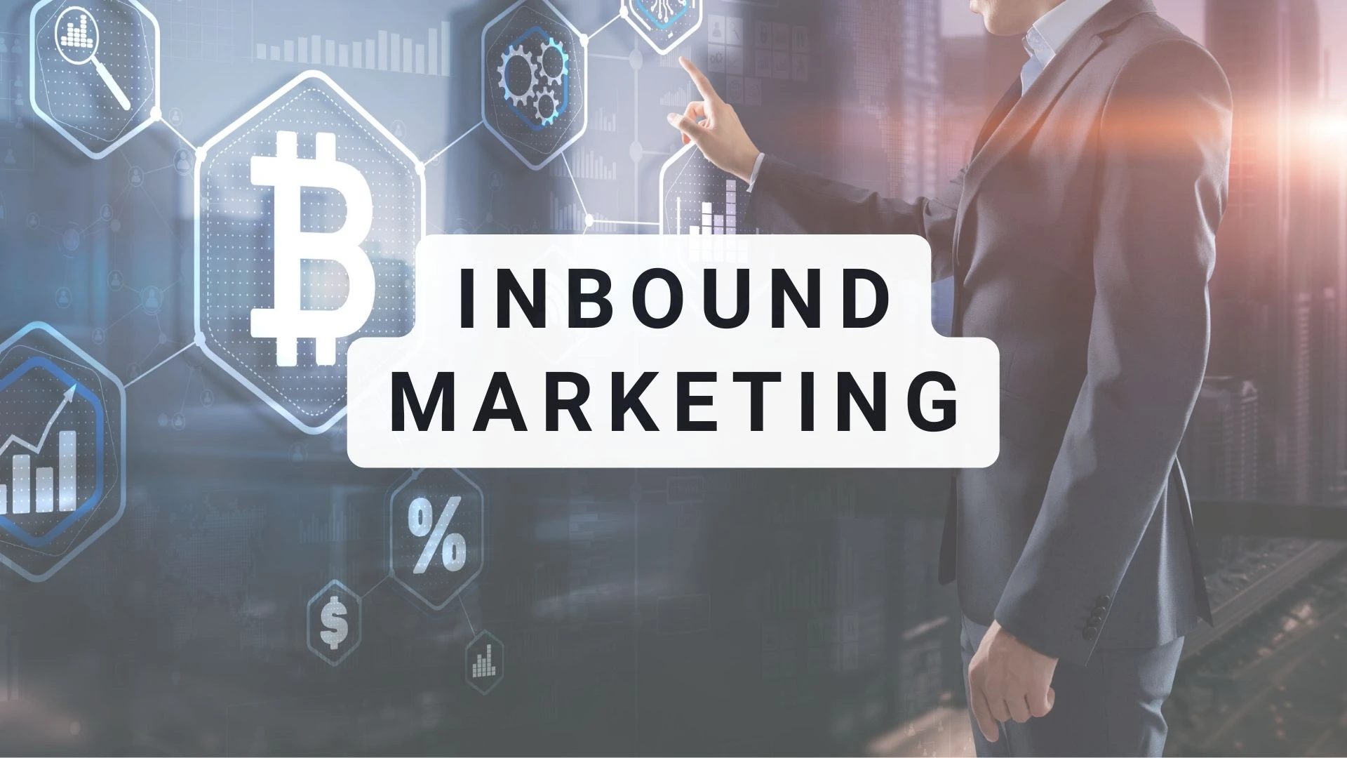 "Inbound marketing banner – úvodní vizuál propagující digitální marketingovou strategii