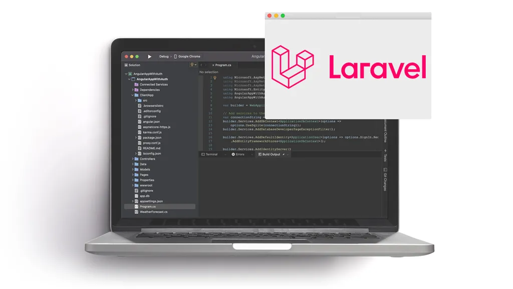 Programátor laravel úvodní banner