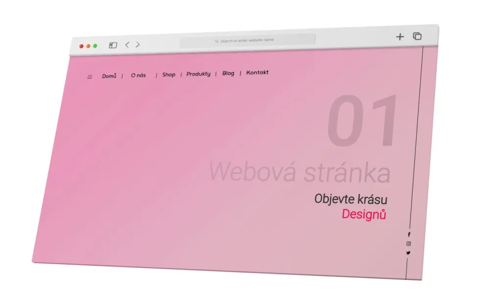 Tvorba webových stránek  ze šablony