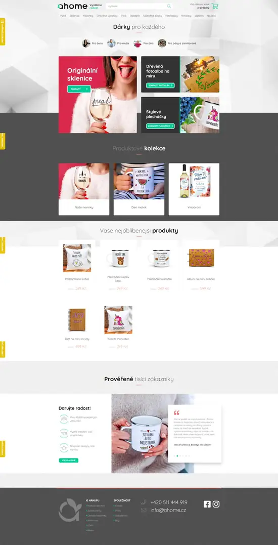 Reference e-shop Ahome