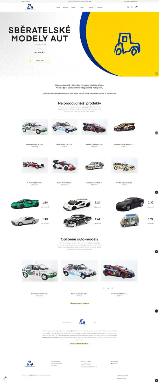 Reference e-shopy Automodely Zlín
