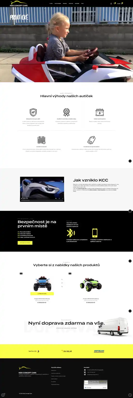 Reference e-shopy Kids concept car