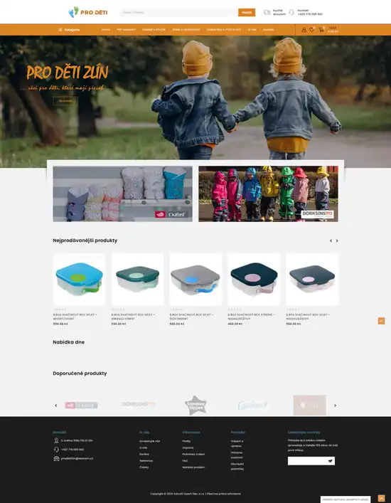 Reference e-shopy PRO DĚTI ZLÍN