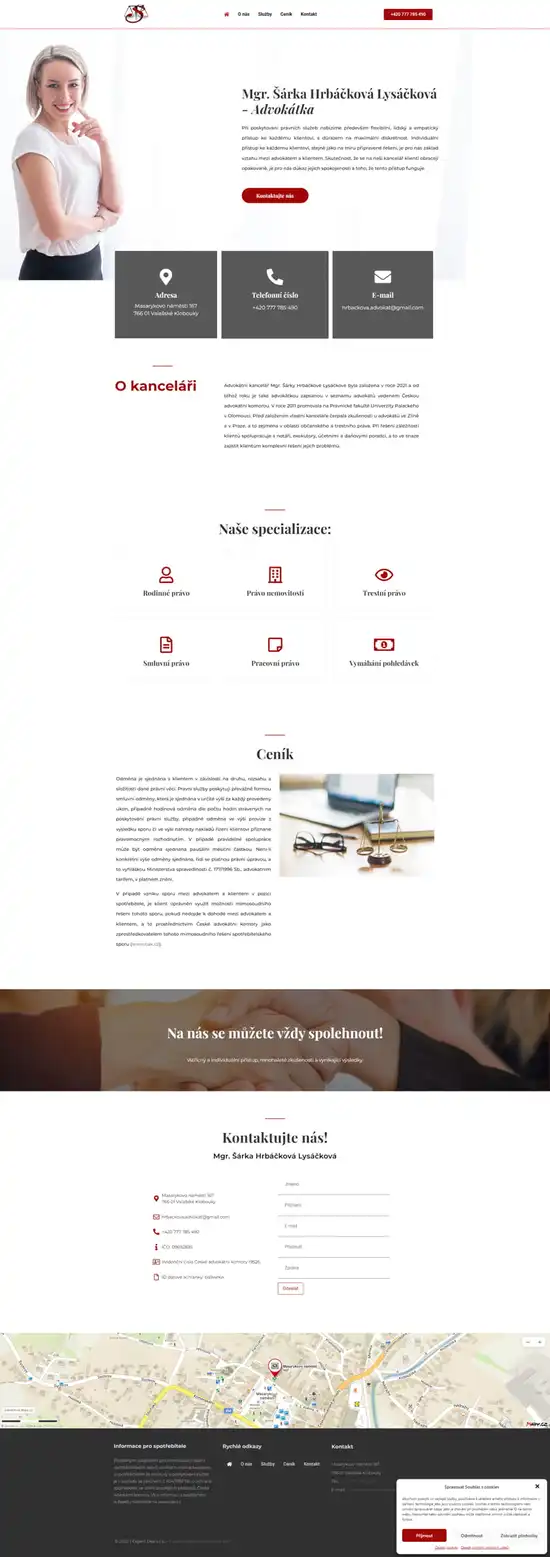 Reference weby AdvokátkaVK
