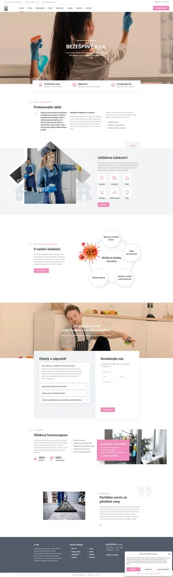 Reference weby Bezešpíny s.r.o.