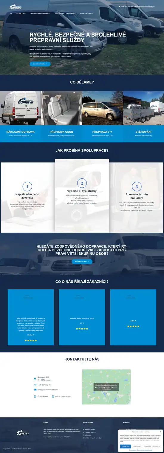 Reference weby Doprava novosedly