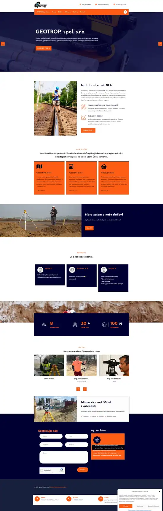 Reference weby Geotrop