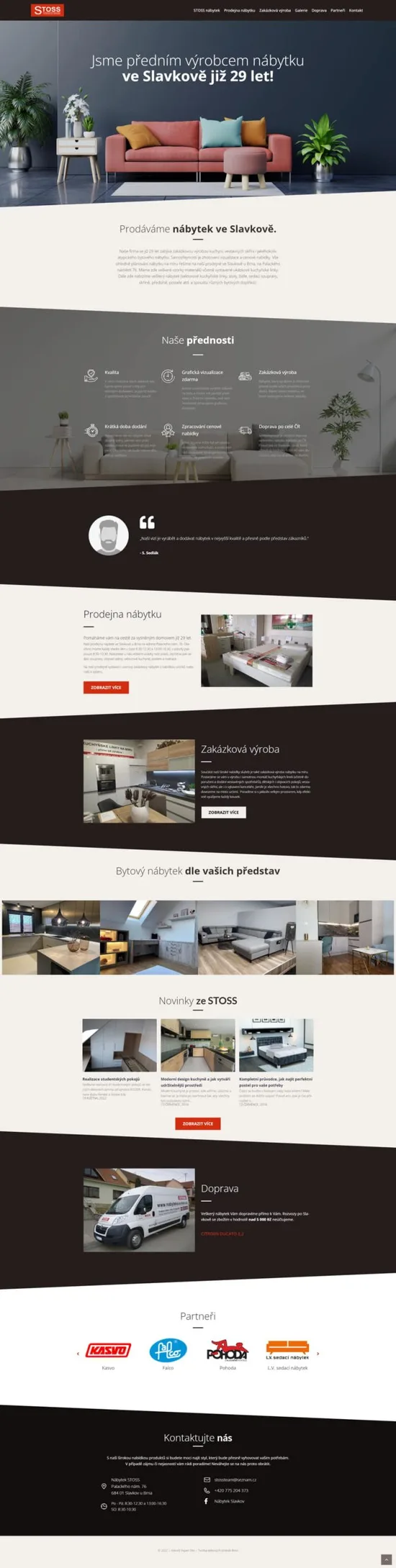 Reference weby Nábytek Slavkov