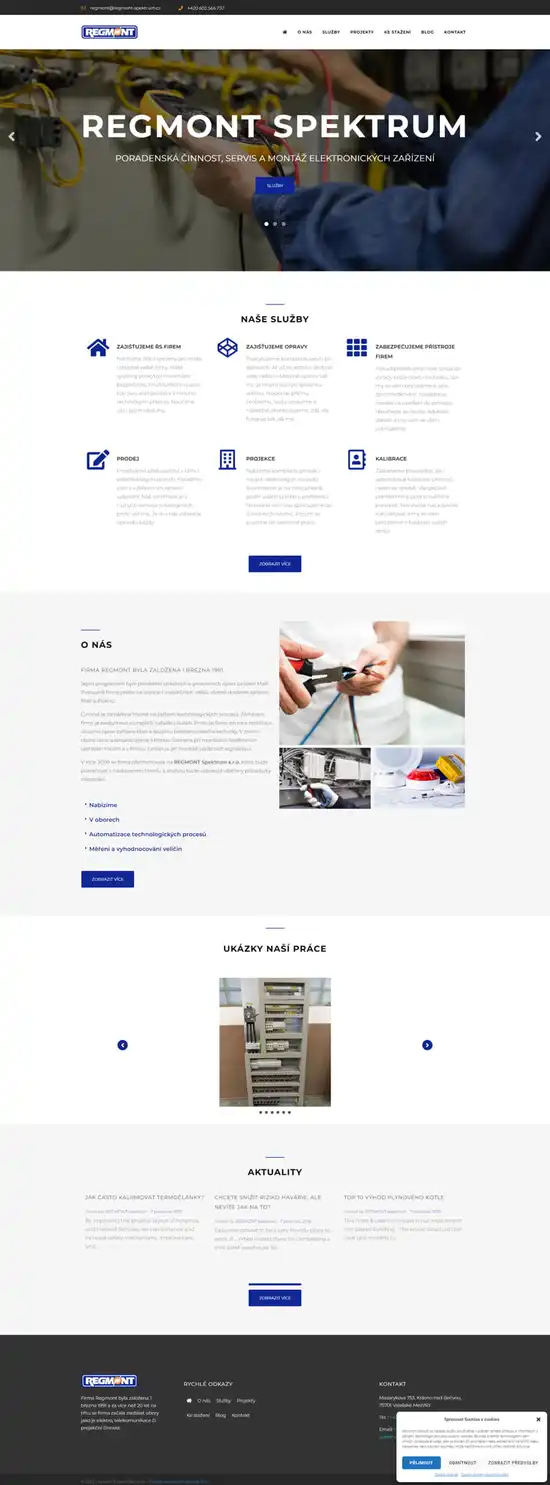 Reference weby Regmont spektrum