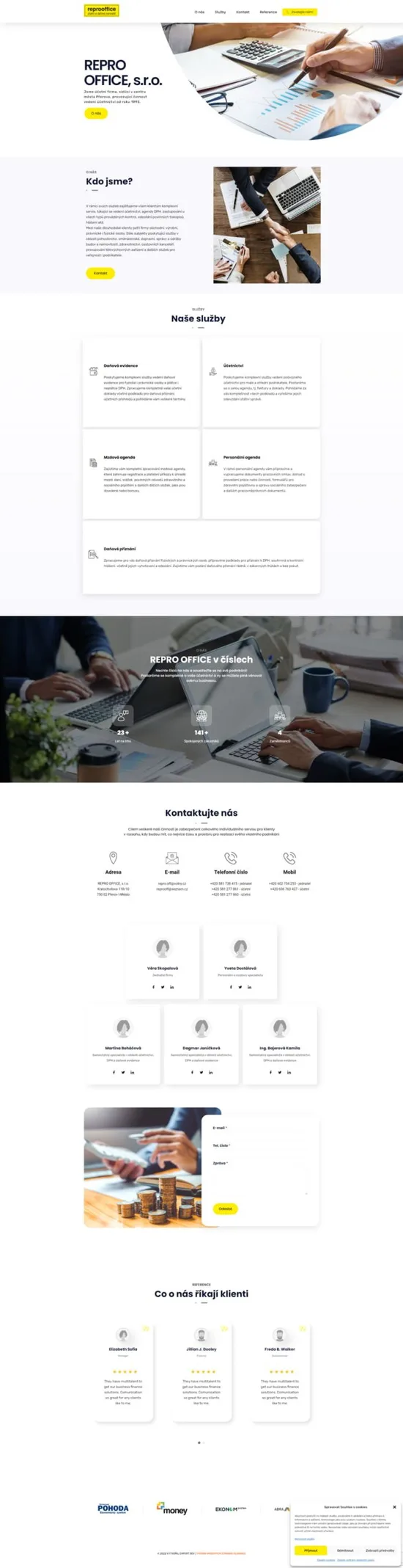 Reference weby Repro office