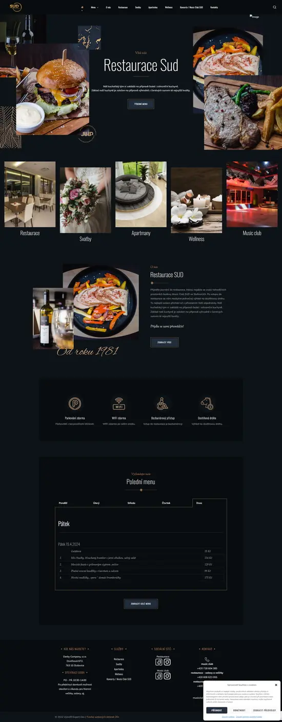 Reference weby Restuarace Sud