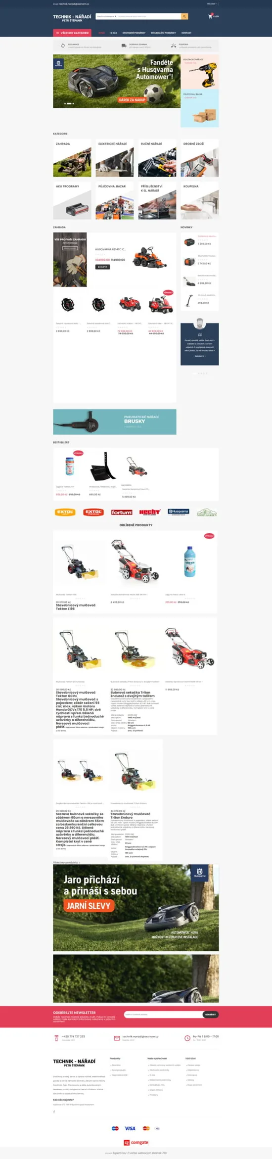 Reference weby Technik nářadí Petr Štěpáník