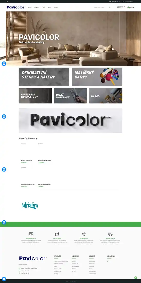 Refernece e-shopy Pavicolor