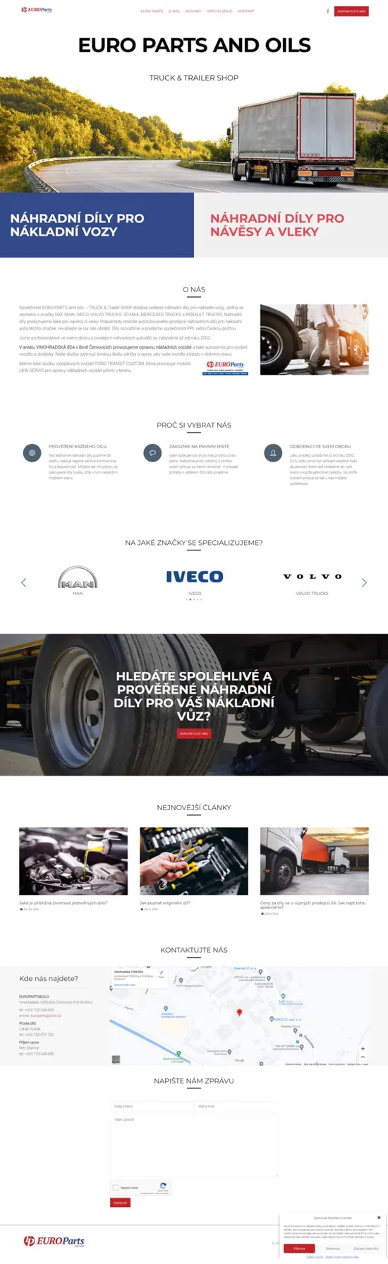 Refernece weby EUROPARTS and oils