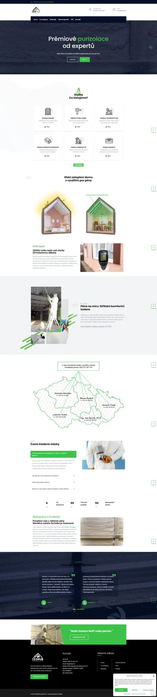 Refernece weby Izopur