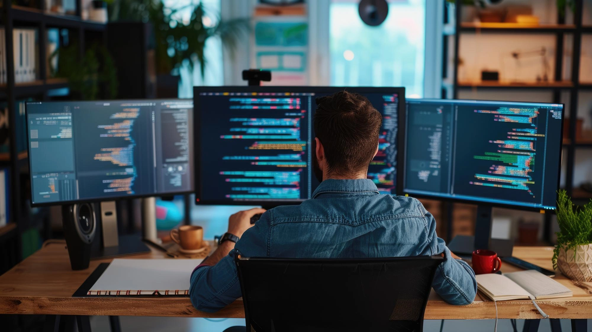 PHP developer z Expert Dev pracuj&iacute;c&iacute; na v&yacute;voji webov&eacute; aplikace na m&iacute;ru