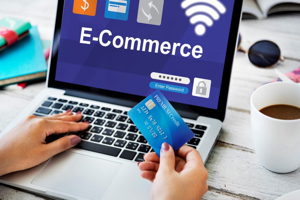 Online nákup přes e-commerce stránku